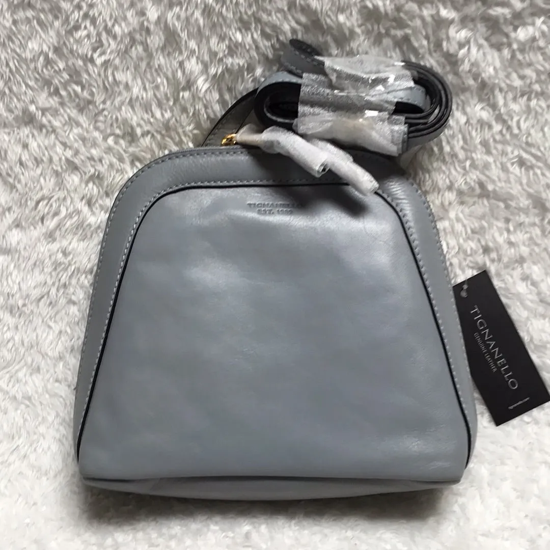 Tignanello Morocco Leather Capri Crossbody Sky,