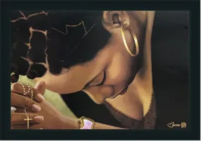 Time Well Spent (Female) | Framed Religious Black Art | 29L X 41W" Inches