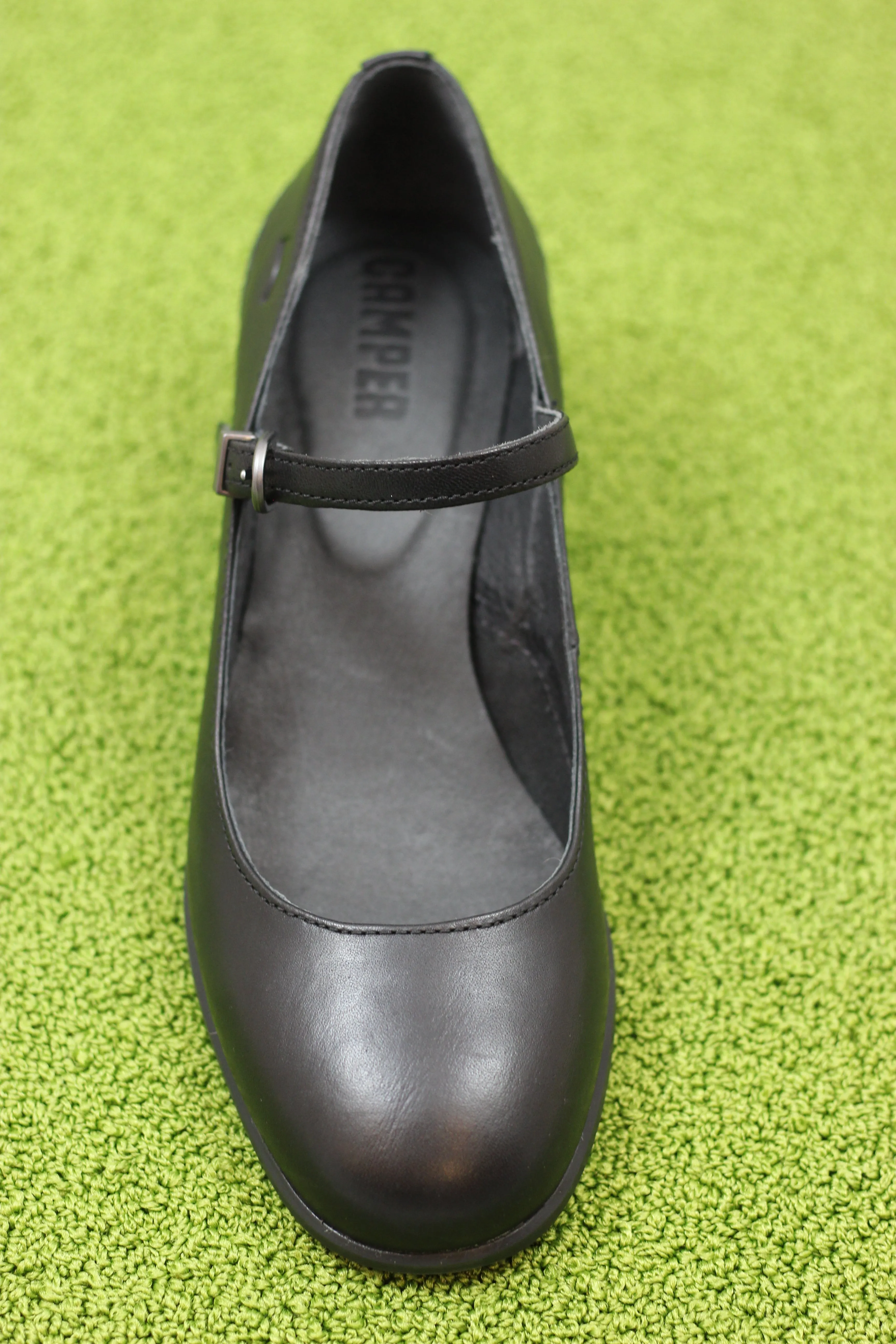 Womens Katie MJ Pump - Black Leather