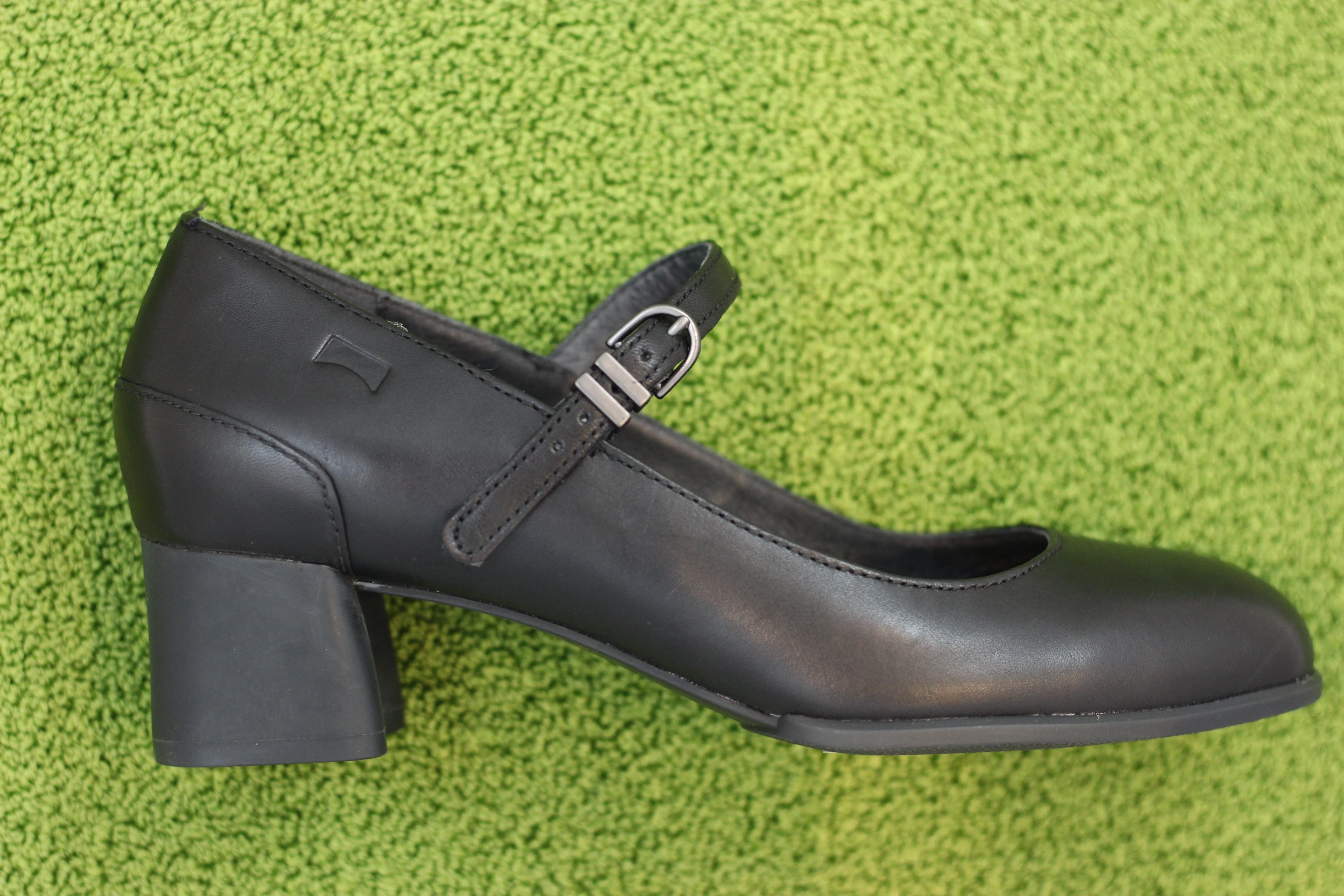 Womens Katie MJ Pump - Black Leather