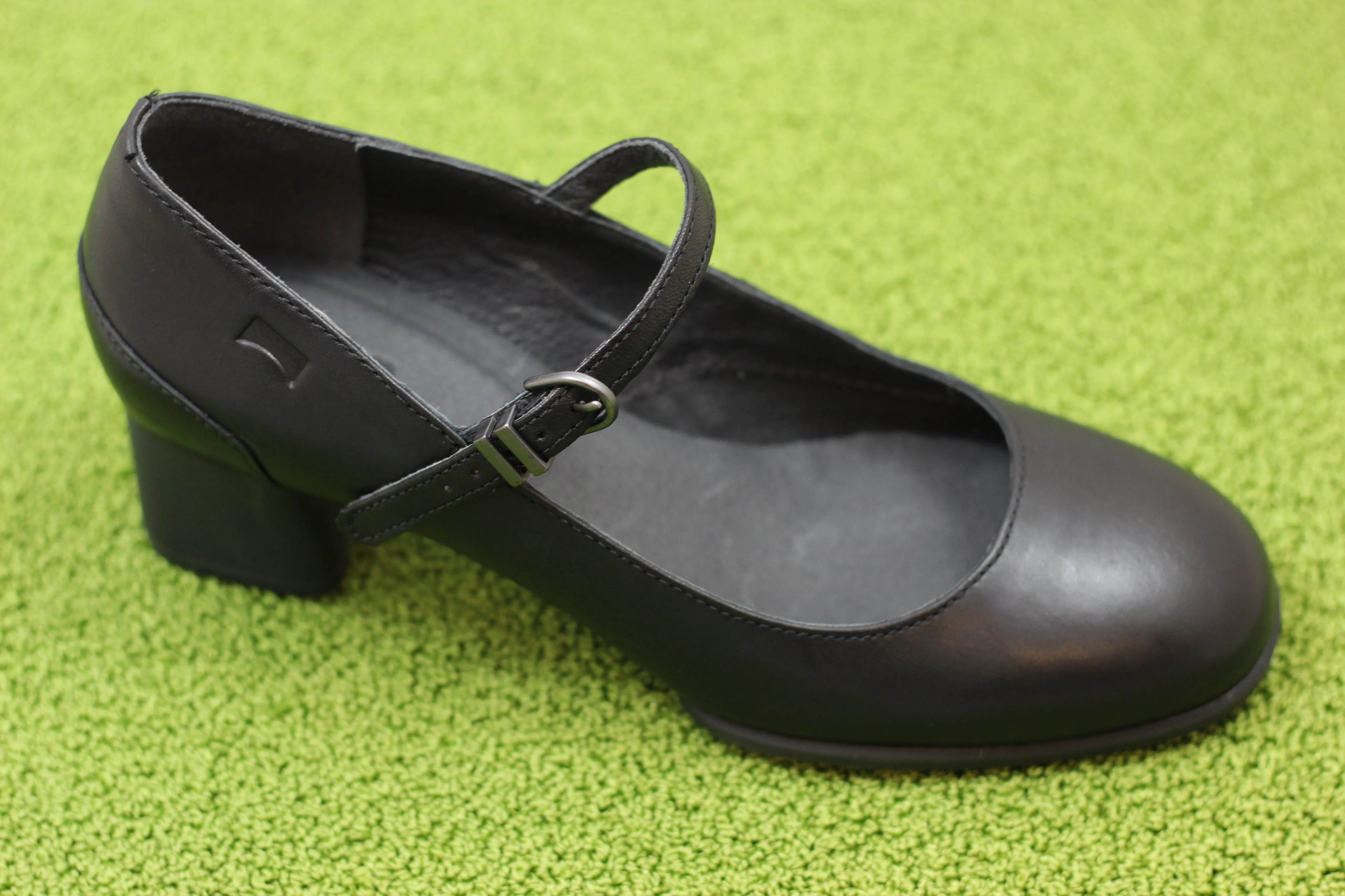 Womens Katie MJ Pump - Black Leather